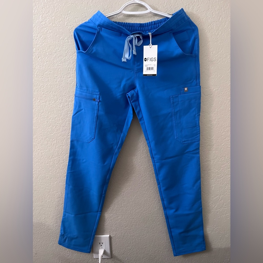 FIGS Womens Yola Skinny Pants Regular XXS Capri Blue NWT